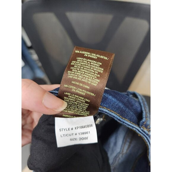 Kut From The Kloth VIV Toothpick Skinny Jeans 26W Dark Wash Denim Womens Plus Si - Picture 9 of 9